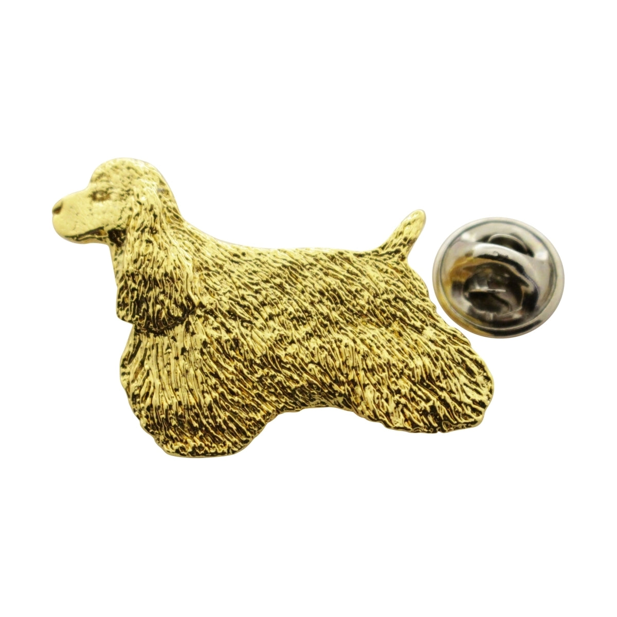 Cocker Spaniel Pin ~ 24K Gold ~ Lapel Pin ~ Sarah's Treats & Treasures